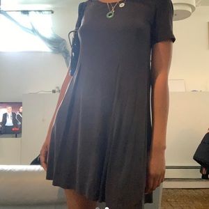 Silence + Noise charcoal dress